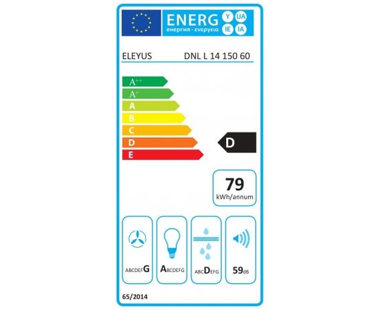 Eleyus DNL L14 150 60WH Tvaika nosūcējs