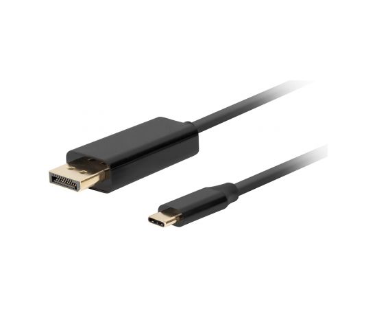 Lanberg CA-CMDP-10CU-0010-BK video cable adapter 1 m USB Type-C DisplayPort Black