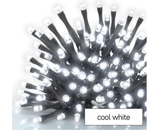 Светодиодная гирлянда / занавес, 30Vdc, 2,5x0,9м, 100 x LED, подключаемая, холодный белый цвет, без блока питания, EMOS