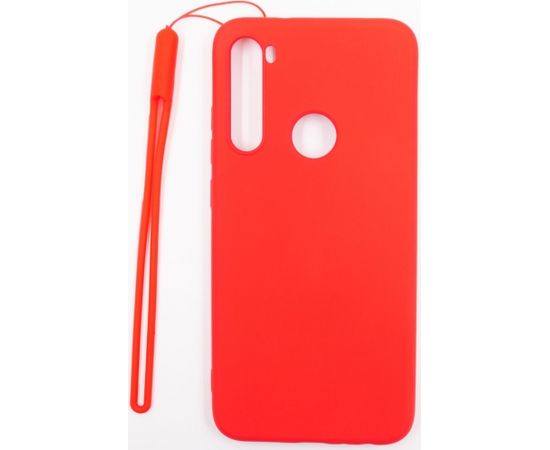 Evelatus  
       Xiaomi  
       Xiaomi Redmi Note 8 / Redmi Note 8 2021 Soft Touch Silicone Case with Strap 
     Red