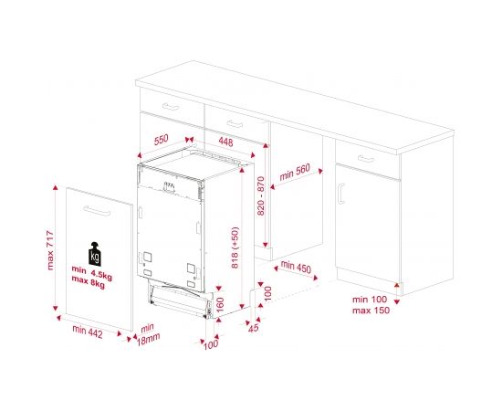 Built in dishwasher Teka DFI74960