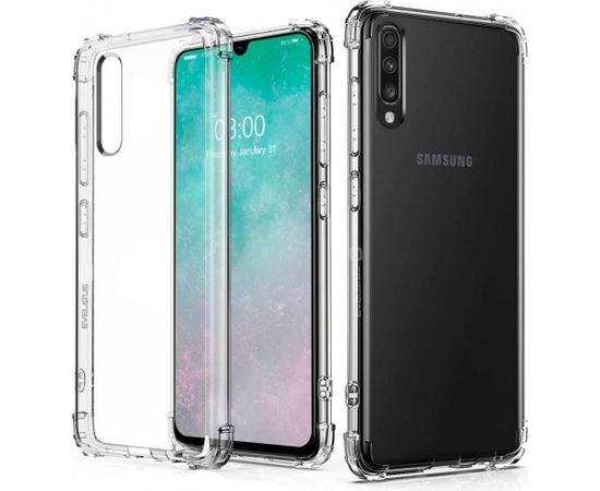 Evelatus  
       Samsung  
       Galaxy A70 Military Shockproof TPU Case 
     Transparent