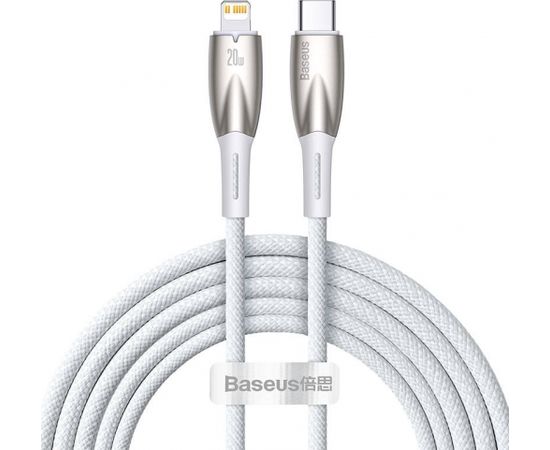 USB-C cable for Lightning Baseus Glimmer Series, 20W, 2m (White)