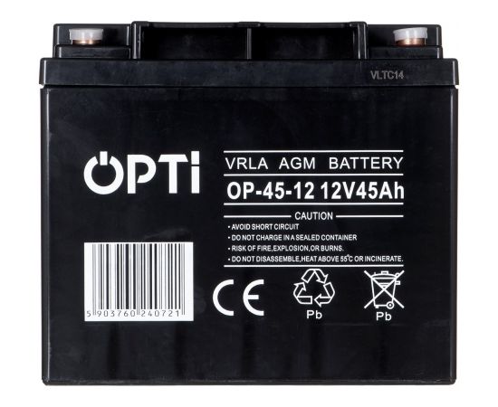 Volt Polska VOLT POLAND AGM OPTI 12V 45 AH VRLA BATTERY