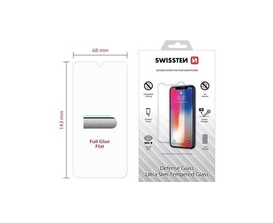 Swissten Ultra Slim Tempered Glass Premium 9H Защитное стекло Xiaomi Redmi Note 8 Pro