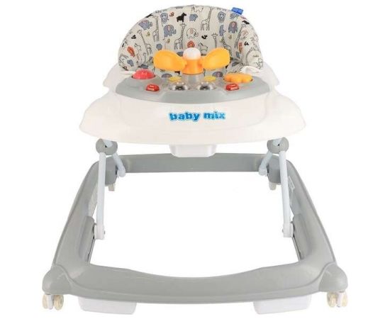 Baby Mix BabyMix Baby Walker Art.47976 Grey Bērnu interaktīvie staiguli