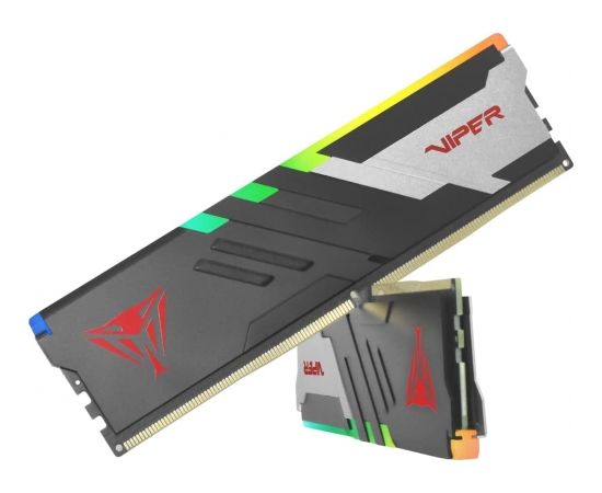 Patriot DDR5 - 32GB -6000 - CL - 36 - Dual Kit, memory (black/white, PVVR532G600C36K, Viper Venom RGB)