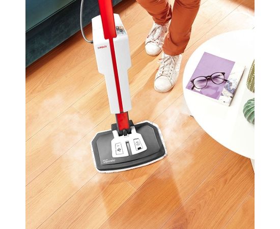 Polti Steam mop with integrated portable cleaner PTEU0306 Vaporetto SV650 Style 2-in-1 Power 1500 W, Water tank capacity 0.5 L, Red/White