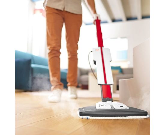 Polti Steam mop with integrated portable cleaner PTEU0306 Vaporetto SV650 Style 2-in-1 Power 1500 W, Water tank capacity 0.5 L, Red/White