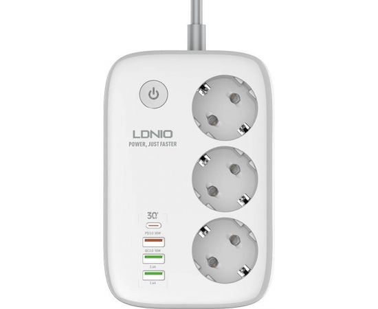 Smart Wi-Fi power strip LDNIO SEW3452 (white)