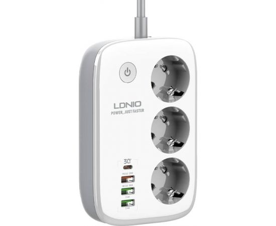 Smart Wi-Fi power strip LDNIO SEW3452 (white)