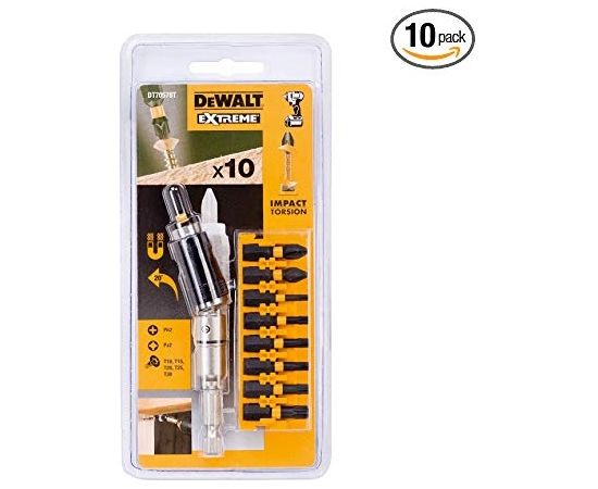 DeWalt DT70578T-QZ extreme Impact Torsion bit set with abknickbarem bit Holder - set of 10