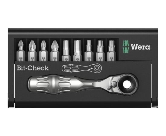 Wera Zyklop mini 8001A bit set 1/4" - 10-pieces - 05073645001