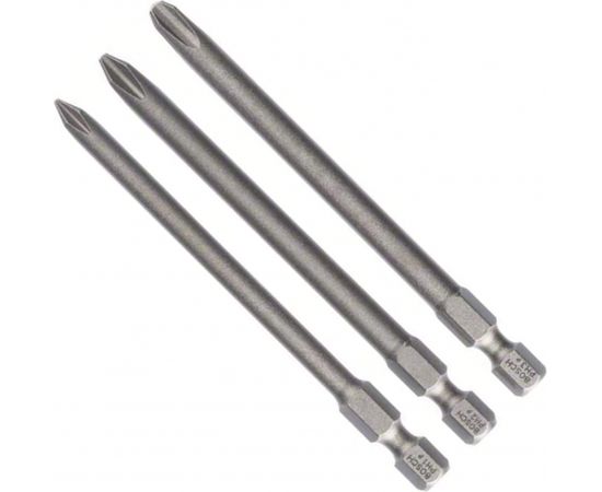 Bosch screwdriver bit set extra hard, 89mm, PH 1, PH 2, PH 3, bit set (3 pieces)