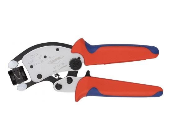 Knipex Self-adjusting crimping pliers Twistor T (red/blue, for ferrules)