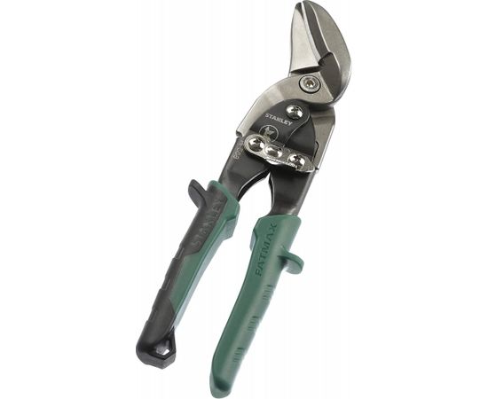 Stanley Tin Snips FatMax right-hand cutting, with through-feed (black/green, 250mm)