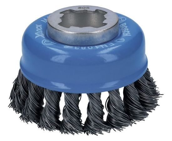 Bosch X-LOCK cup brush Heavy for Metal 75mm, knotted (O 75mm, 0.5mm wire)