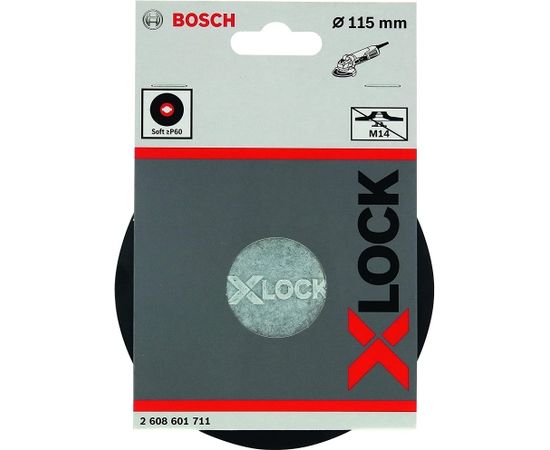 Bosch X-LOCK backing pad soft, O 115mm, sanding pad