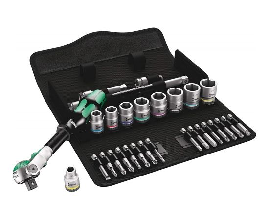 Wera 8100 SB 9 Zyklop Speed ??ratchet set - 3/8 drive, imperial