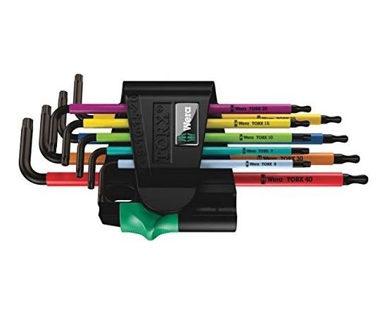 Wera 967/9 TX BO Multicolour 1 - L-key set, BlackLaser