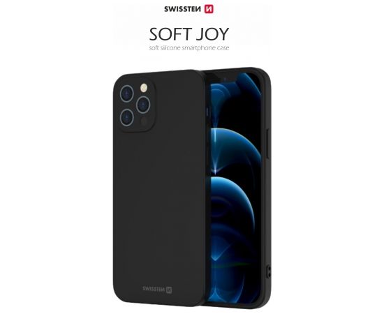 Swissten Силиконовый чехол Soft Joy для Apple iPhone 14 Pro черный