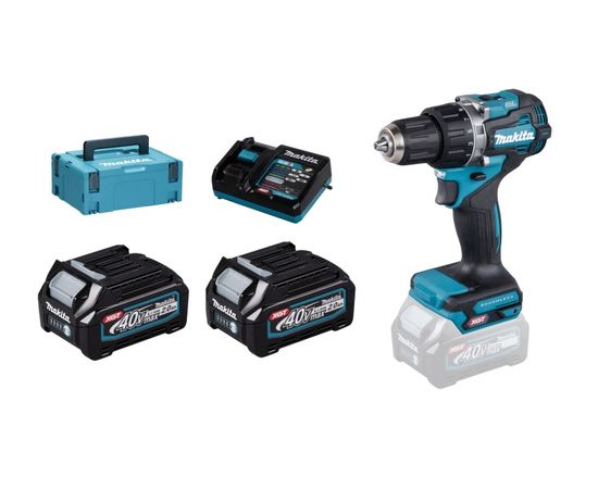 Makita DF002GA202 XGT, 40V (2x Li-ion baterijas 2Ah) akumulatora urbjmašīna