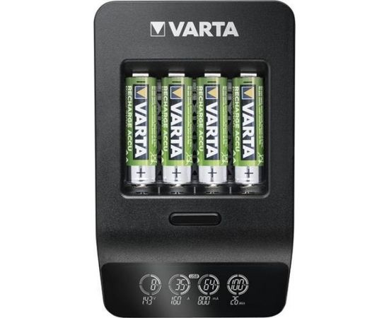 Varta LCD Cmart Charger+, charger (incl. 4x mignon, AA, 2100 mAh)