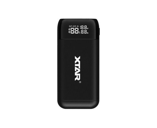 XTAR PB2S black battery charger / power bank to Li-ion 18650 / 20700 / 21700