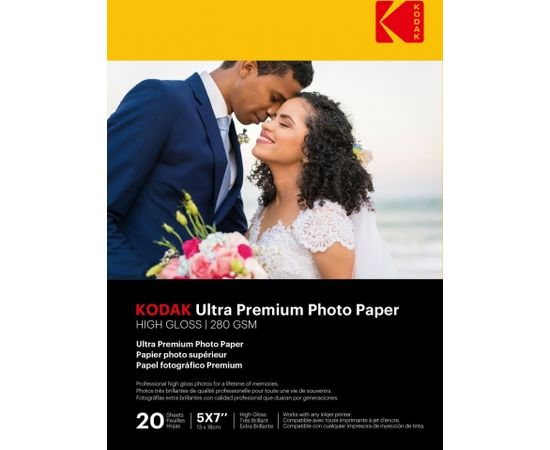 Kodak Ultra Prem Photo 280g 10.4 mil Glossy 5/7x20