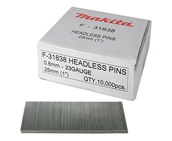 Makita pins F-31838, for pintacker, 0.6 x 25mm, nail (10,000 pieces)