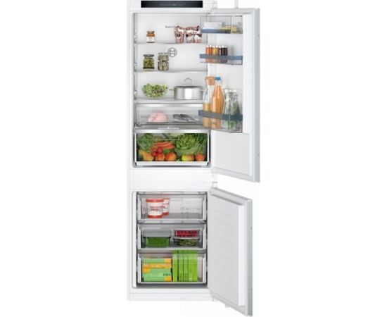 Bosch Refrigerator KIN86VSE0 Series 4 Energy efficiency class E, Built-in, Combi, Height 177.5 cm, No Frost system, Fridge net capacity 184 L, Freezer net capacity 76 L, 35 dB, White, Made in Germany