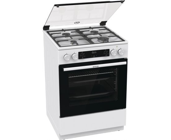 Gorenje Cooker GK6C4WF Hob type Gas, Oven type Electric, White, Width 60 cm, Grilling, 71 L, Depth 60 cm