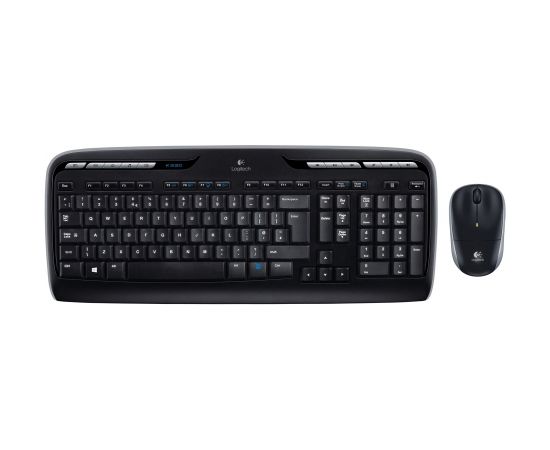 Logitech Wireless Combo MK330 keyboard Mouse included USB QWERTY US International Black