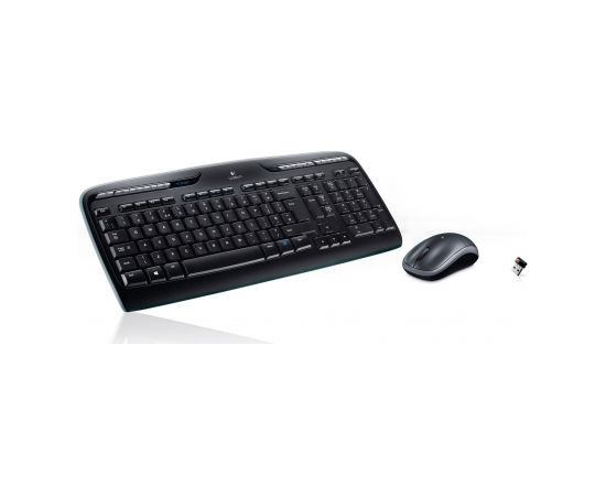 Logitech Wireless Combo MK330 keyboard Mouse included USB QWERTY US International Black