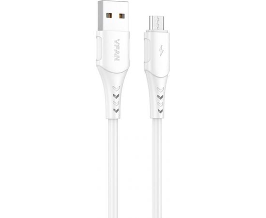 USB to Micro USB cable Vipfan Colorful X12, 3A, 1m (white)