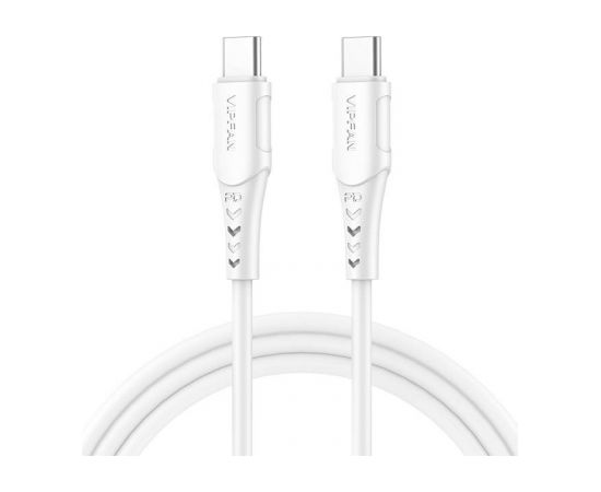 USB-C to USB-C cable Vipfan P05, 60W, PD, 1m (white)