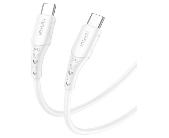 USB-C to USB-C cable Vipfan P05, 60W, PD, 1m (white)