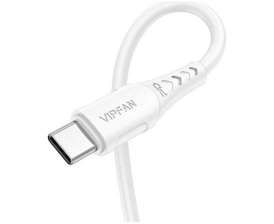 USB-C to USB-C cable Vipfan P05, 60W, PD, 1m (white)