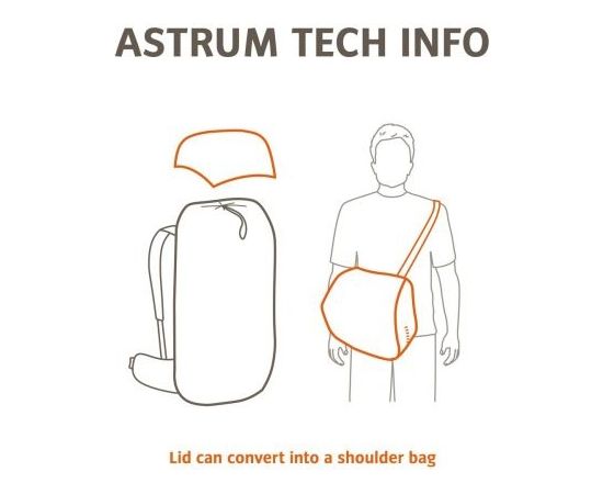 Vaude Astrum EVO 60+10 / Melna / 60 + 10 L