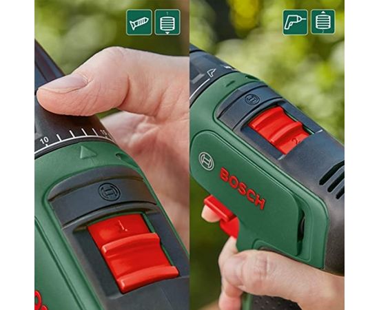 Bosch Cordless drill EasyDrill 1200 + bit and drill set (green/black, 2x Li-ion battery 1.5Ah, case)