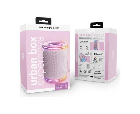 Energy Sistem Urban Box Supernova 16 W, Portable, Wireless connection, Pink, Bluetooth