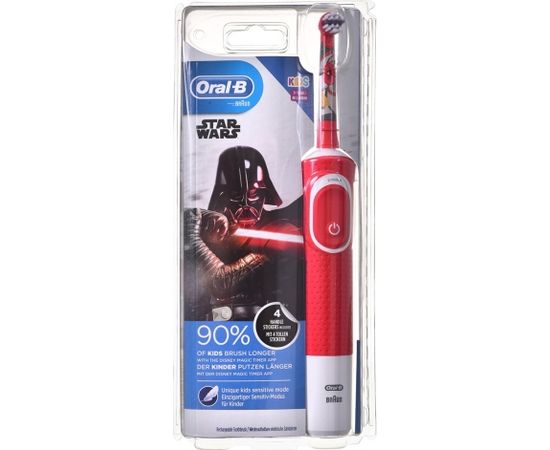 Braun ORAL-B Vitality D100 KIDS Star Wars Electric toothbrush Red