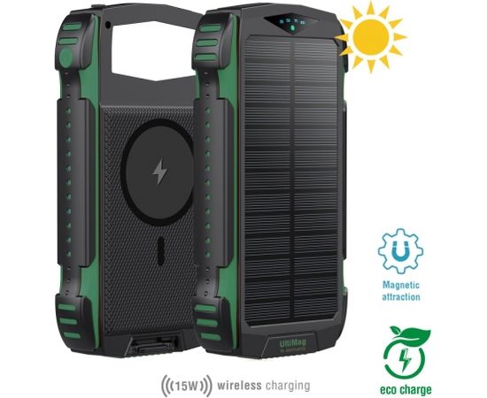 4smarts 4smart Solar Power Bank Solārā Ārējas Uzlādes Baterija 20000 mAh