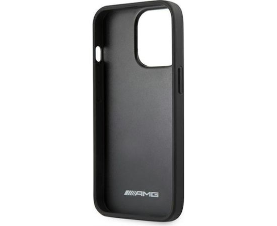 3MK AMG AMHCP13LGSEBK Back Case Aizmugurējais Ādas Apvalks Telefonam Apple iPhone 13 Pro Melns