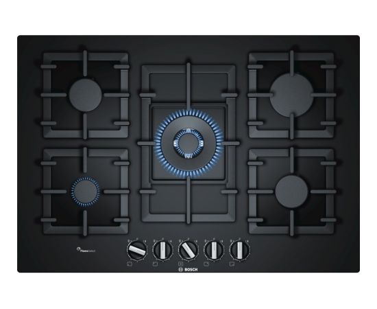 Bosch Serie 6 PPQ7A6B90 hob Black Built-in Gas 5 zone(s)