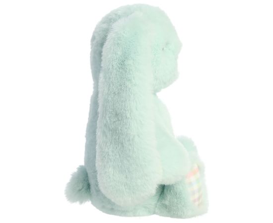 AURORA Rainbow Gingham Bunnies Plīša piparmētru zaļš  trusis, 18 cm