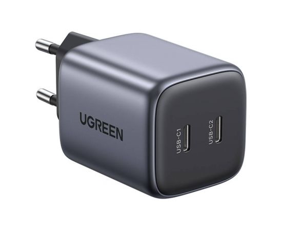 UGREEN CD294 charger, 2x USB-C, GaN, PD3.0, QC4.0, 45W (Grey)