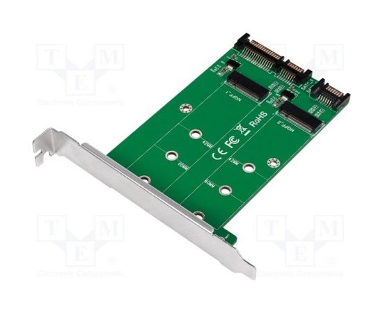 LOGILINK PC0086 2x SATA to 2x M.2 SATA SSD Adapter