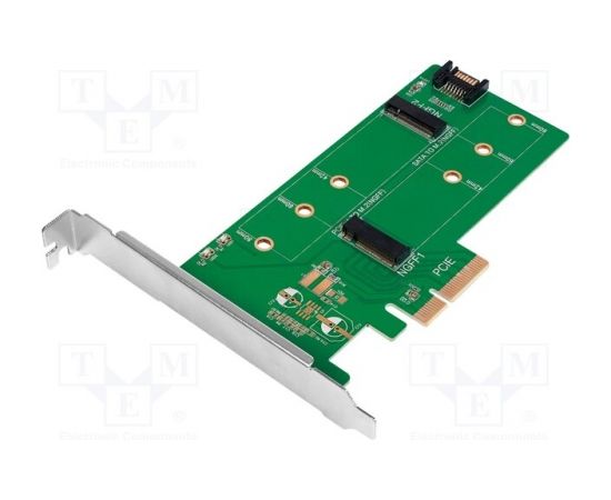 LOGILINK PC0083 Dual M.2 PCIe adapter for SATA and PCIe SATA SSD