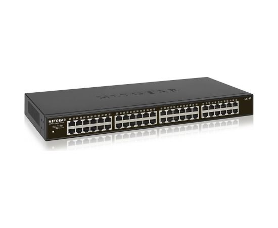 NETGEAR GS348 Unmanaged Gigabit Ethernet (10/100/1000) 1U Black